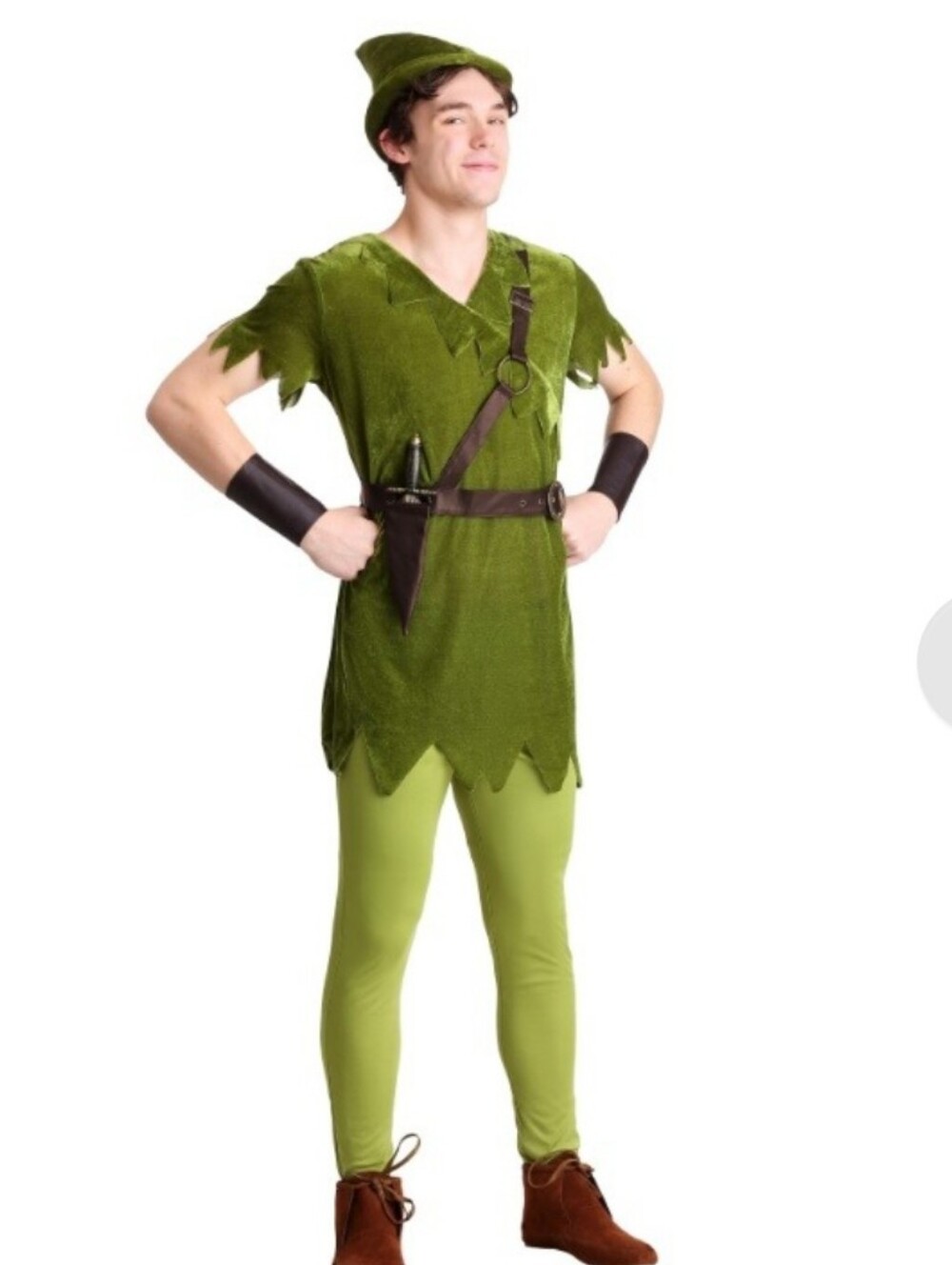 Adult Peter Pan Adult Costume with Hat